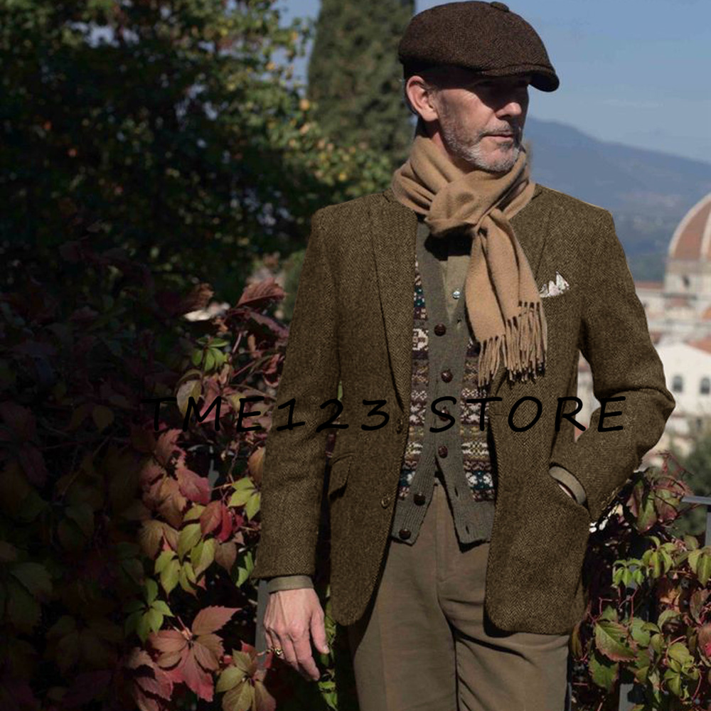 Quality Winter Clothing Jacket - Men's Winter Jackets New Herringbone Pattern