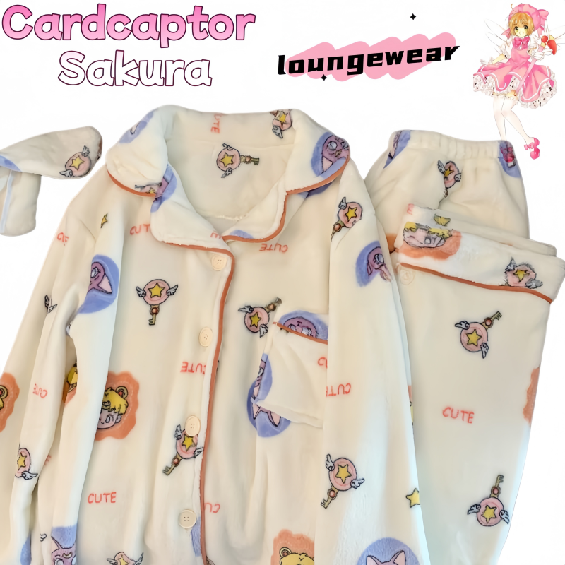Clothing Style Winter - Cardcaptor Sakura Pajamas - Cute Cartoon