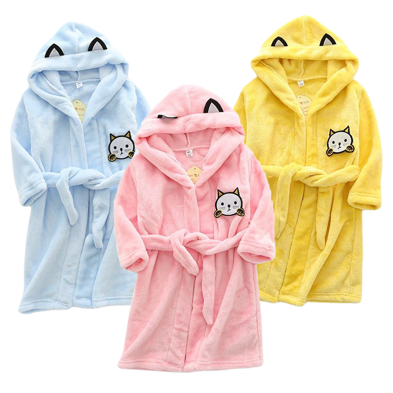 Kids Cartoon Cat Robes New Win - Winter Clothing Baby Boy recensione e prezzo