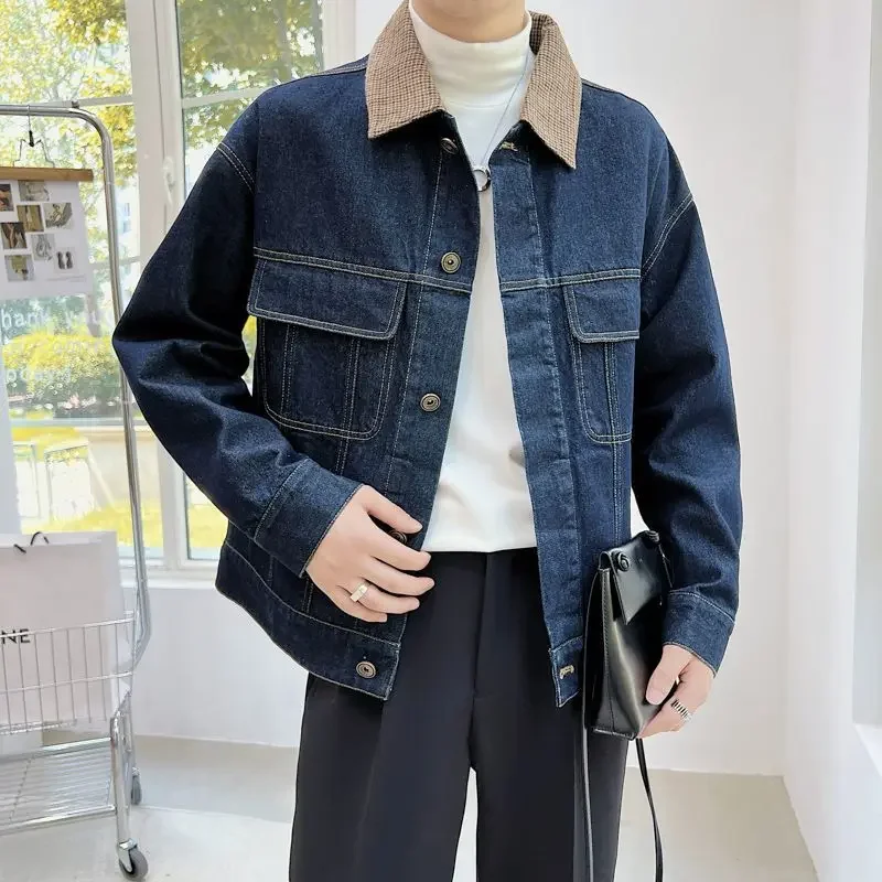 Men's Denim Jacket Trendy High - Quality Winter Clothing Jacket recensione e prezzo