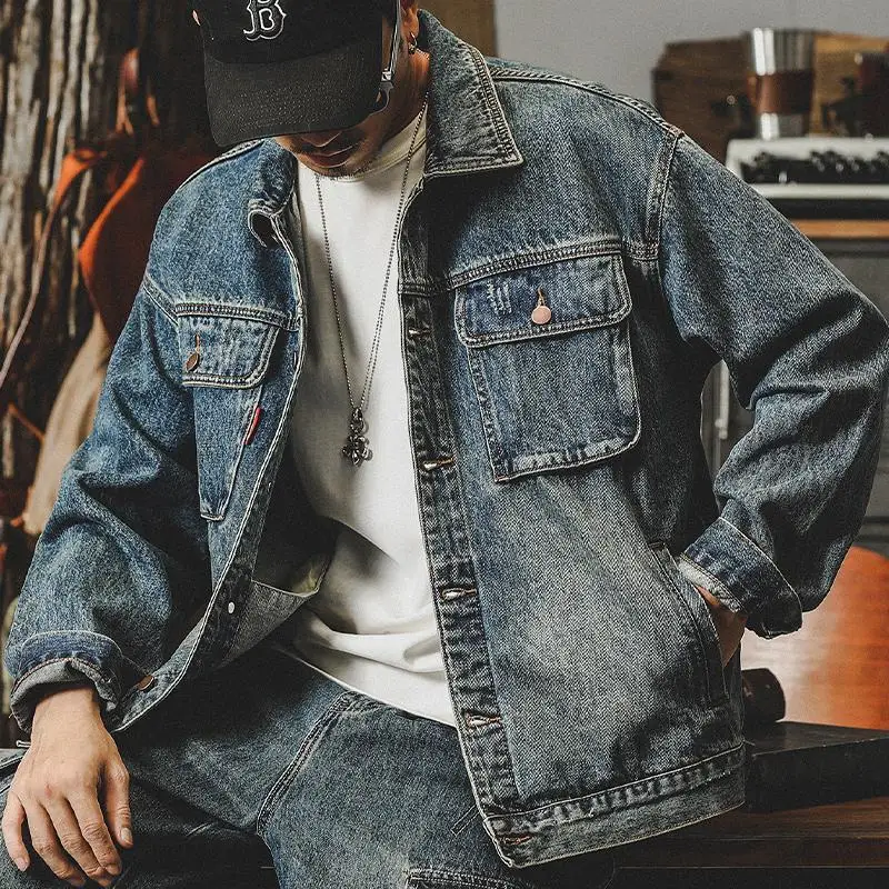 Trendy Loose Denim Jackets Man - Quality Winter Clothing Jacket recensione e prezzo