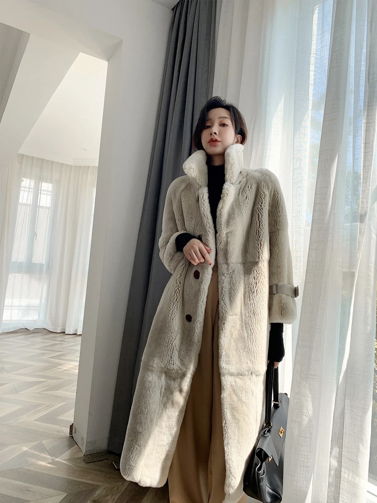 High Quality Real Rex Rabbit F - Quality Winter Clothing Jacket recensione e prezzo