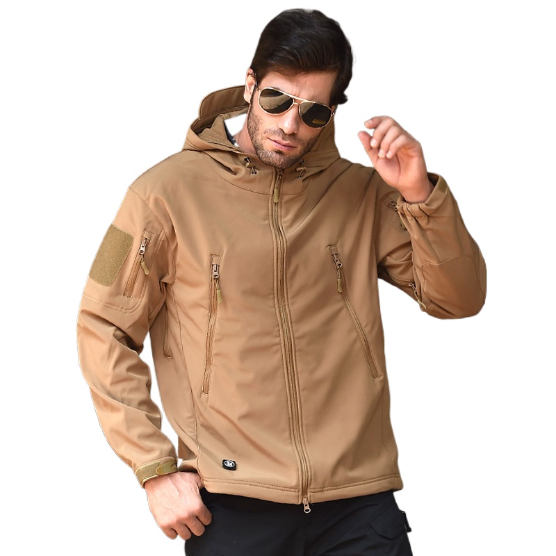 Outdoor Men Loose Tactical Hoo - Windproof Jacket Softshell recensione e prezzo
