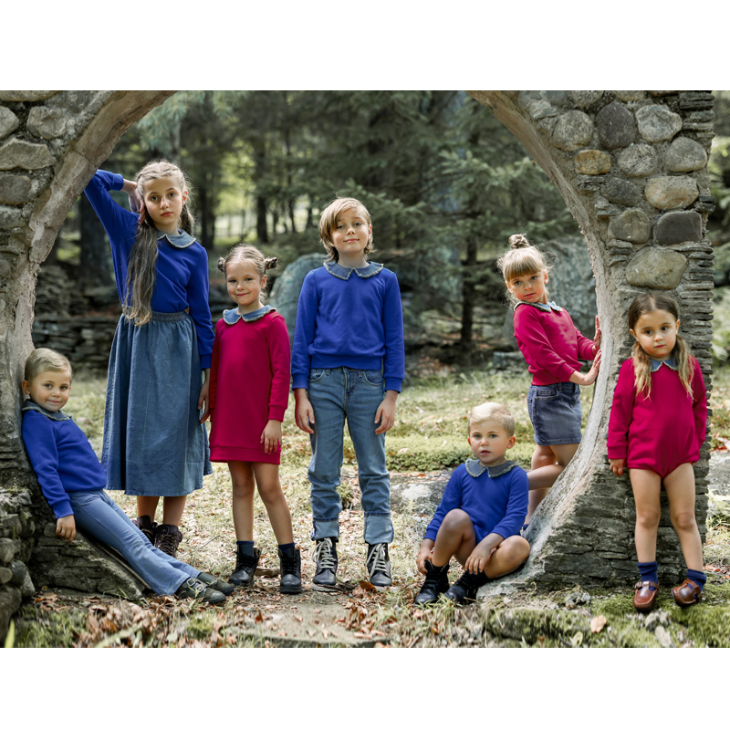 Ali Plus Aw25 Denim Collar Swe - Winter Clothing Baby recensione e prezzo