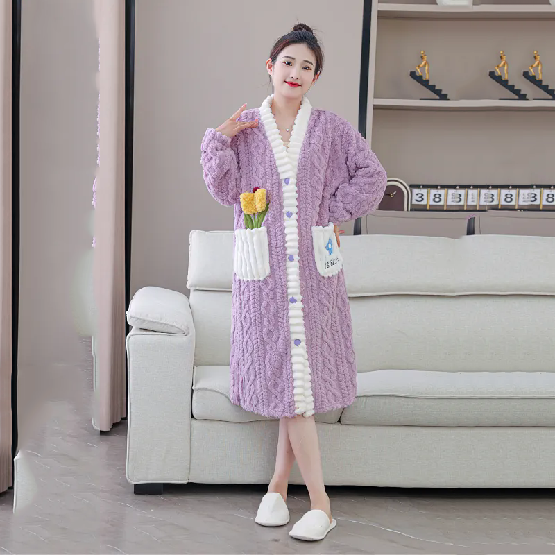 Nightgown Winter Women's Cloth - Winter Clothing Affordable recensione e prezzo