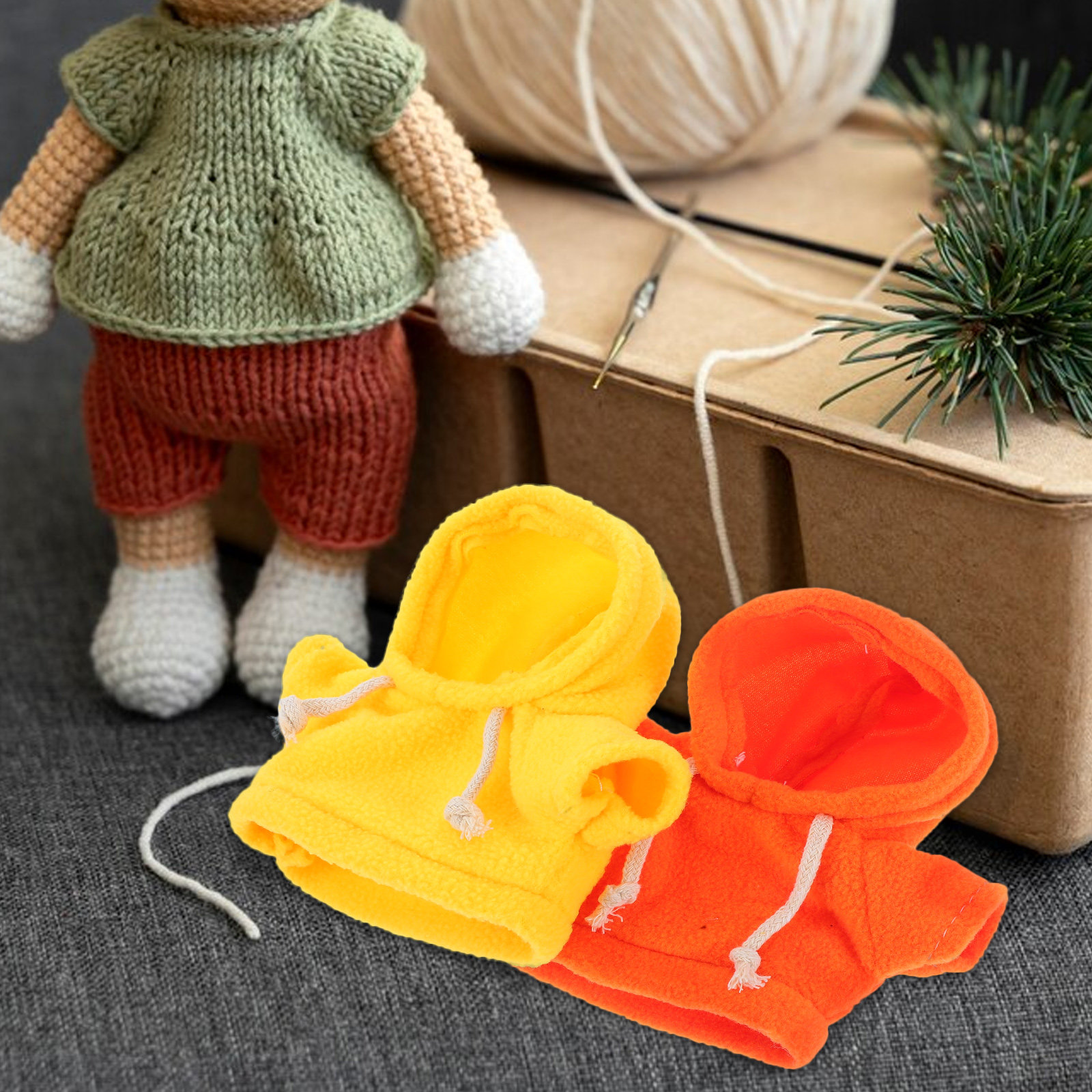 2Pcs Warm Bear Hoodie Clothes  - Winter Clothing Accessories recensione e prezzo