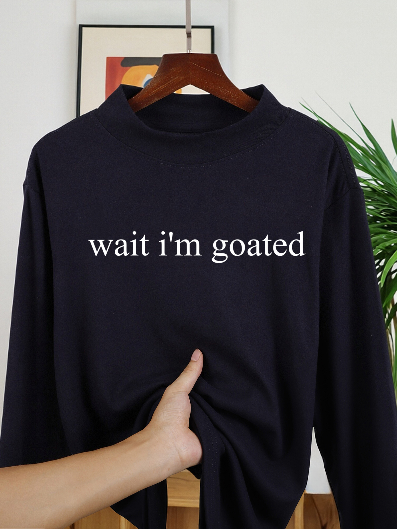 Wait I'M Goated Letter Printed - Winter Clothing Usa recensione e prezzo