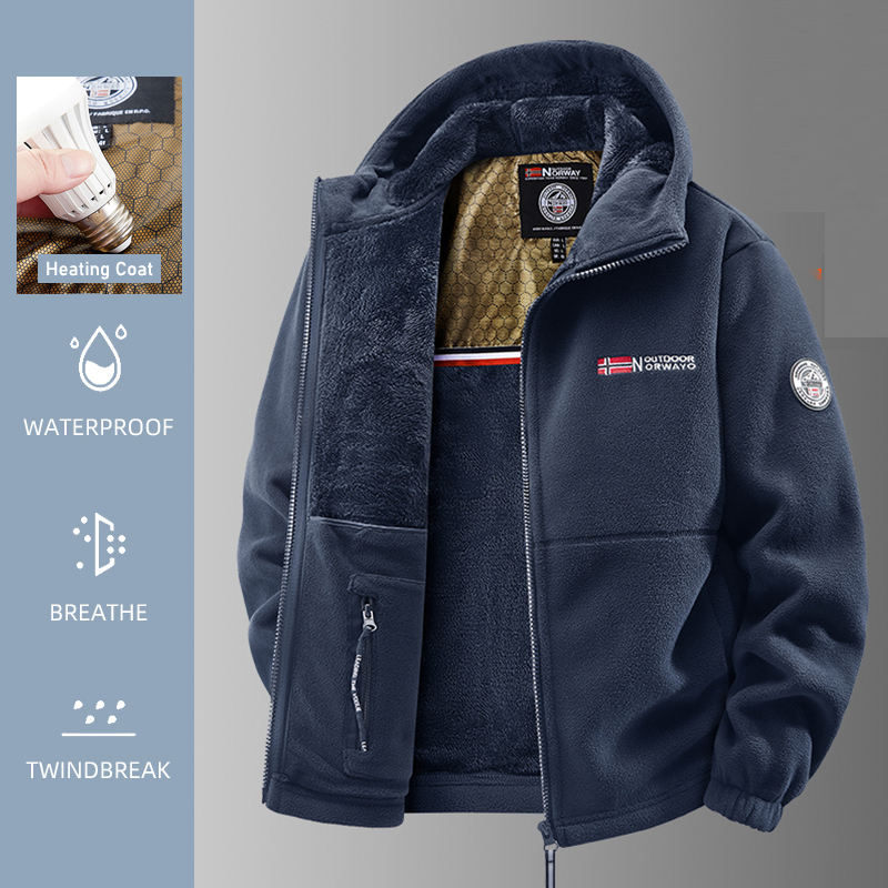 Men Heated Jacket Winter Polar - Windproof Jacket Softshell recensione e prezzo