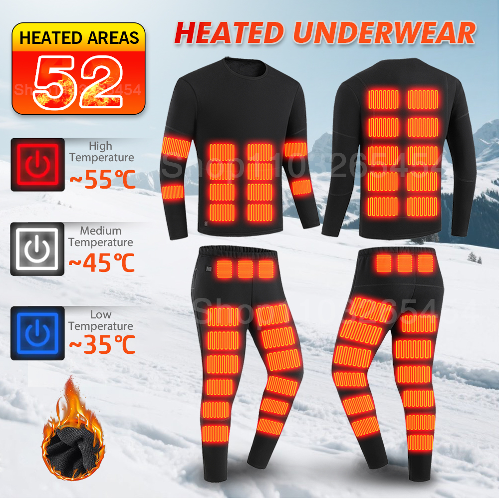 New 52 Areas Heated Underwear  - Winter Clothing Accessories recensione e prezzo
