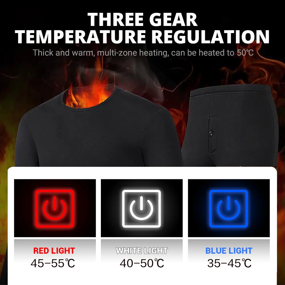 New 52 Areas Heated Underwear  - Winter Clothing Accessories recensione e prezzo