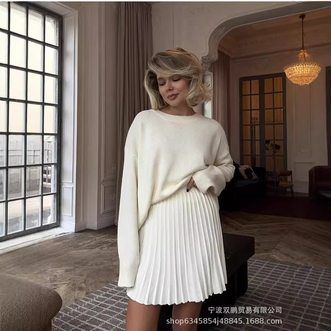 Autumn Solid Color O-neck Swea - Clothing Style Winter recensione e prezzo