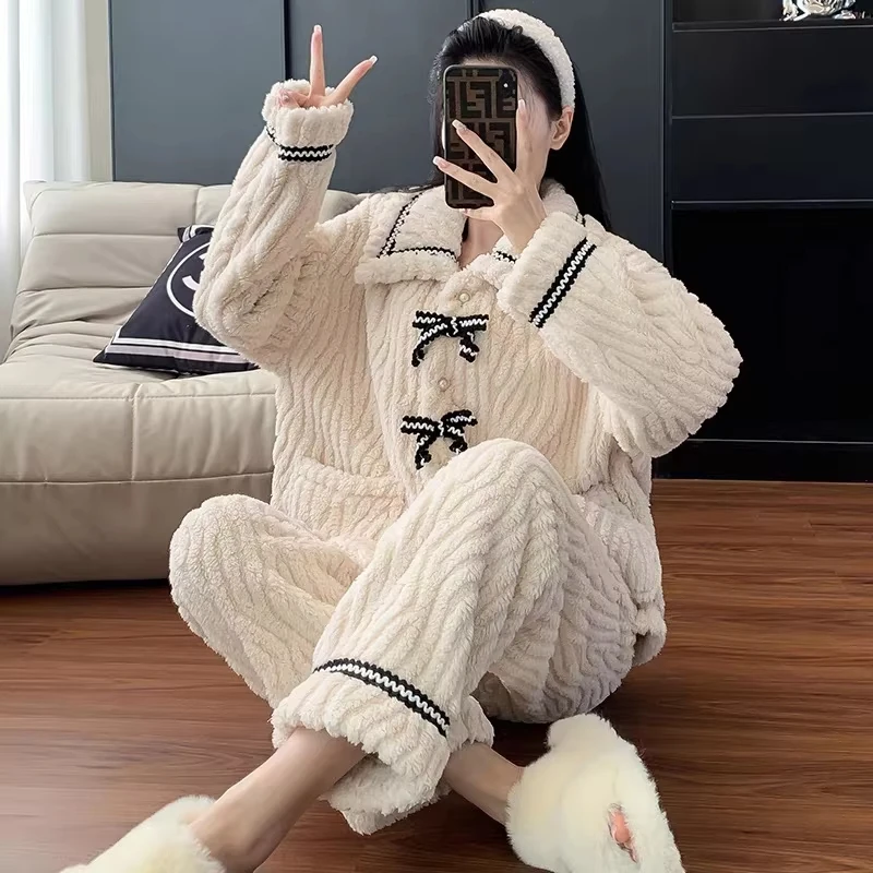 2Pcs/set women's pajamas autum - Winter Clothing Usa recensione e prezzo