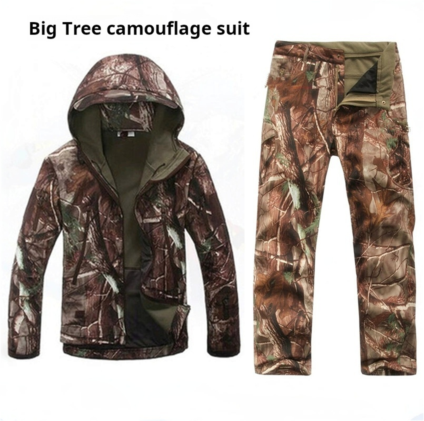 Men Women's Camouflage Hunting - Windproof Jacket Softshell recensione e prezzo