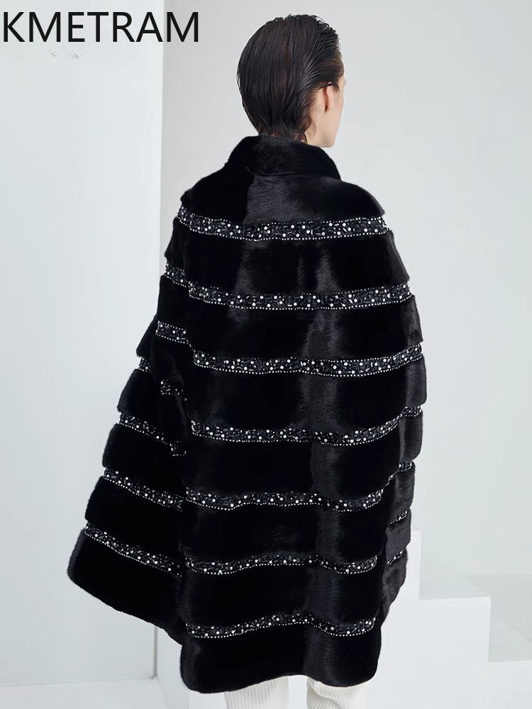 100% Natural Mink Fur Jacket W - Quality Winter Clothing Jacket recensione e prezzo
