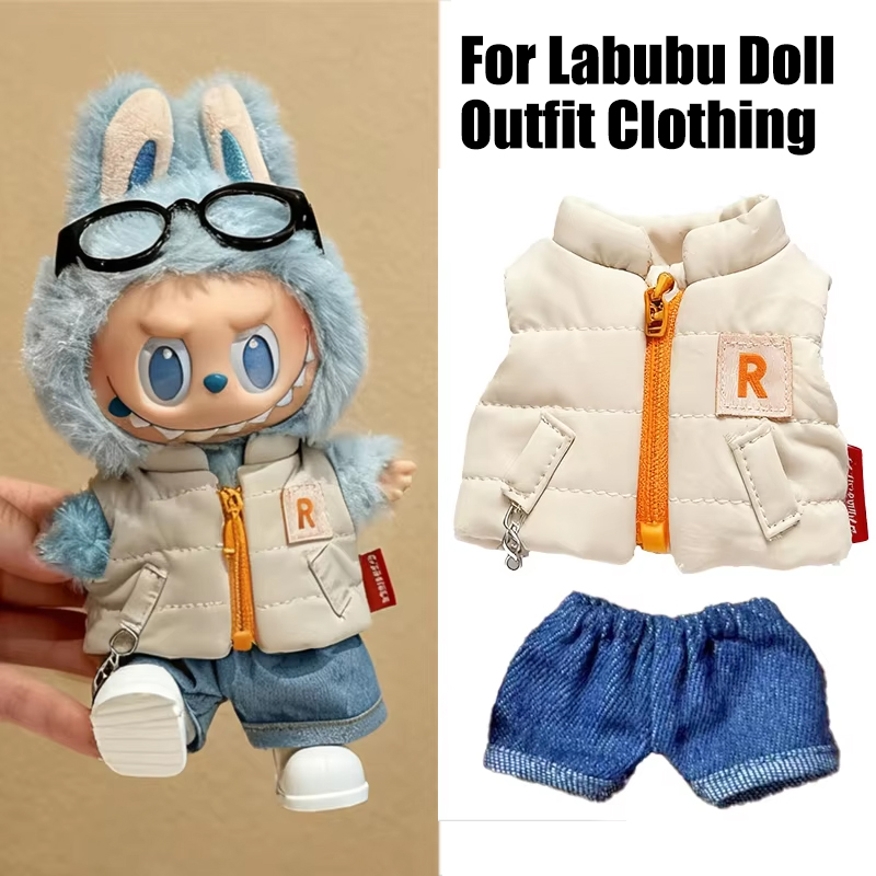 For 15 17cm Labubu Doll Solid  - Winter Clothing Baby recensione e prezzo