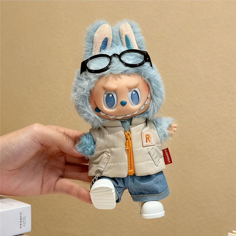 For 15 17cm Labubu Doll Solid  - Winter Clothing Baby recensione e prezzo