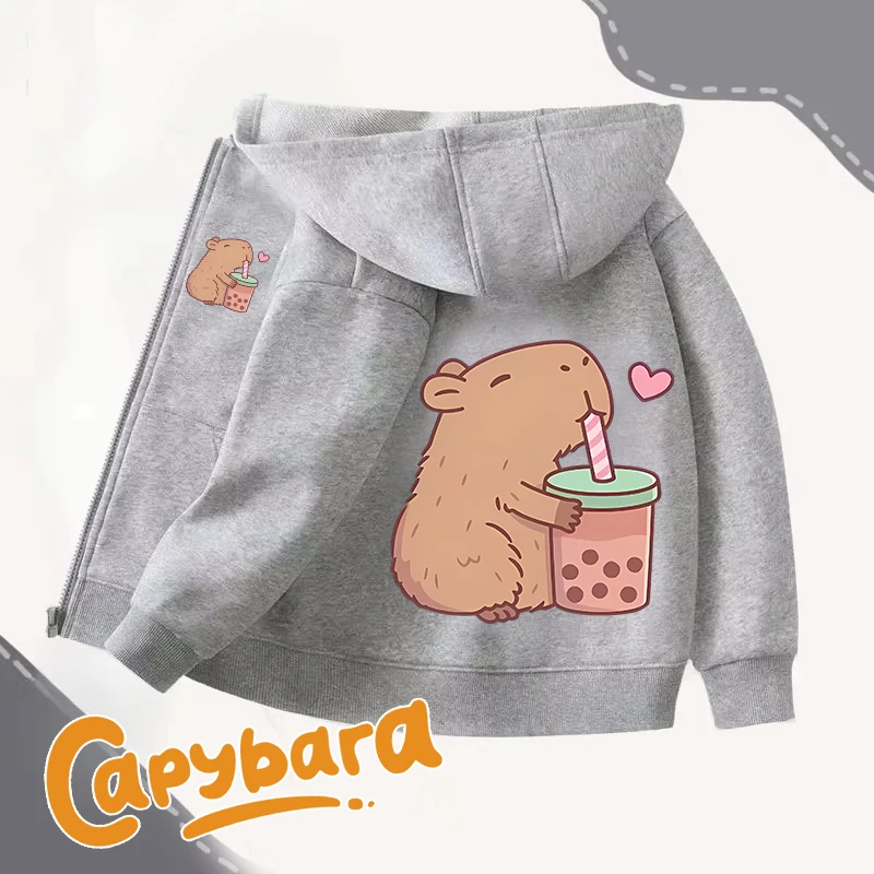 Capybara Zipper Hoodies Coats  - Winter Clothing For Kids recensione e prezzo