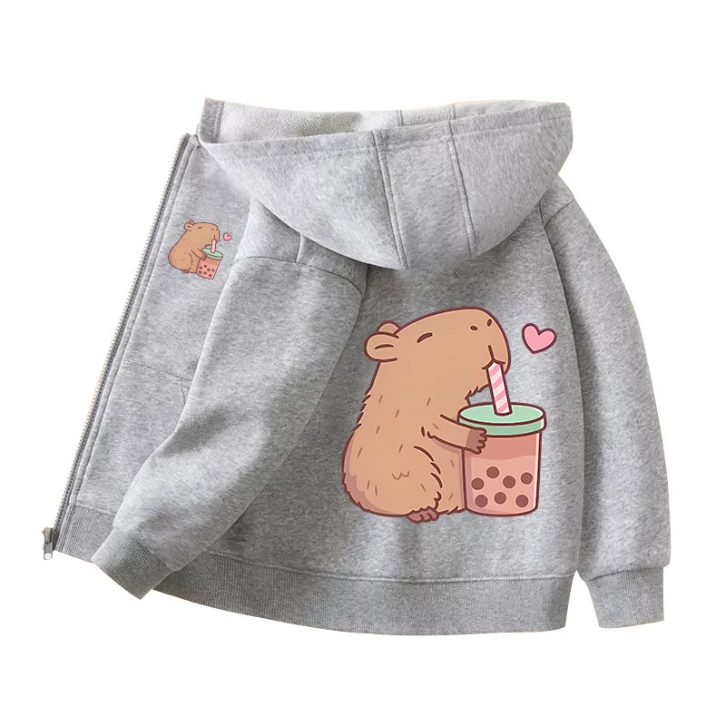 Capybara Zipper Hoodies Coats  - Winter Clothing For Kids recensione e prezzo