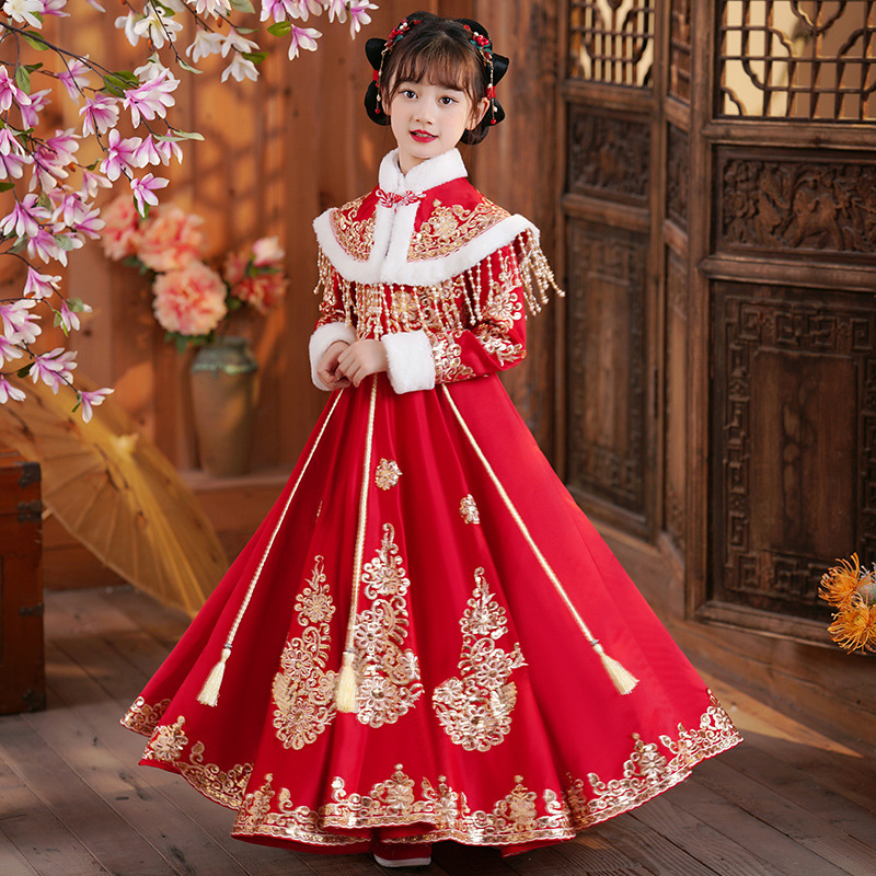 Girls Red Chinese New Year Clo - Winter Clothing For Kids recensione e prezzo