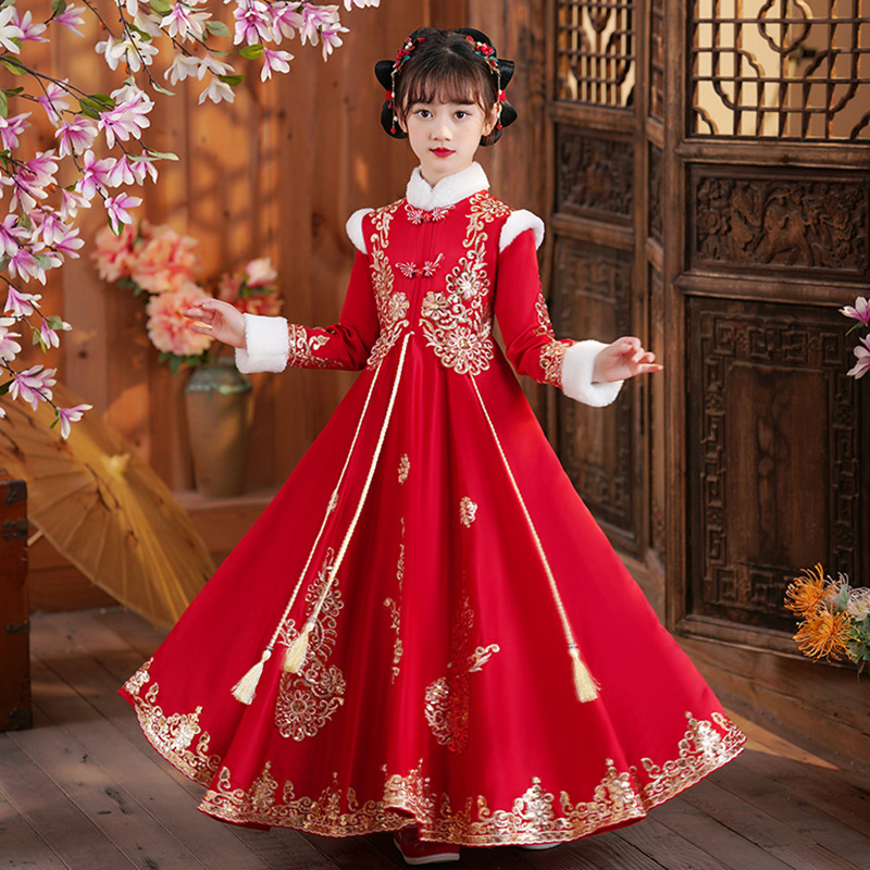 Girls Red Chinese New Year Clo - Winter Clothing For Kids recensione e prezzo