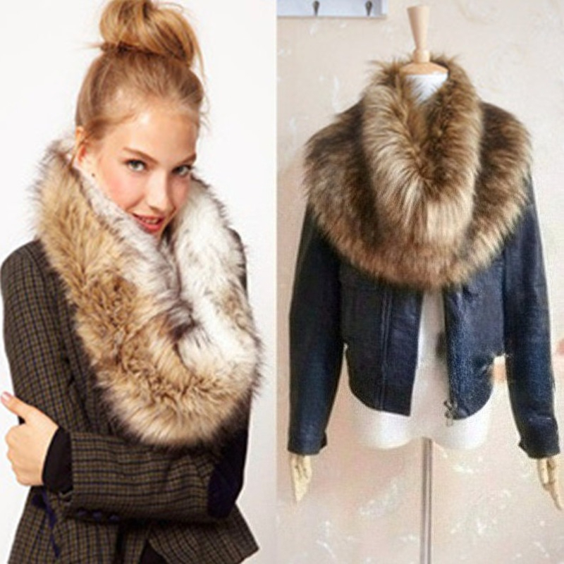 Women Faux Fox Fur Long Scarf  - Winter Clothing Accessories recensione e prezzo