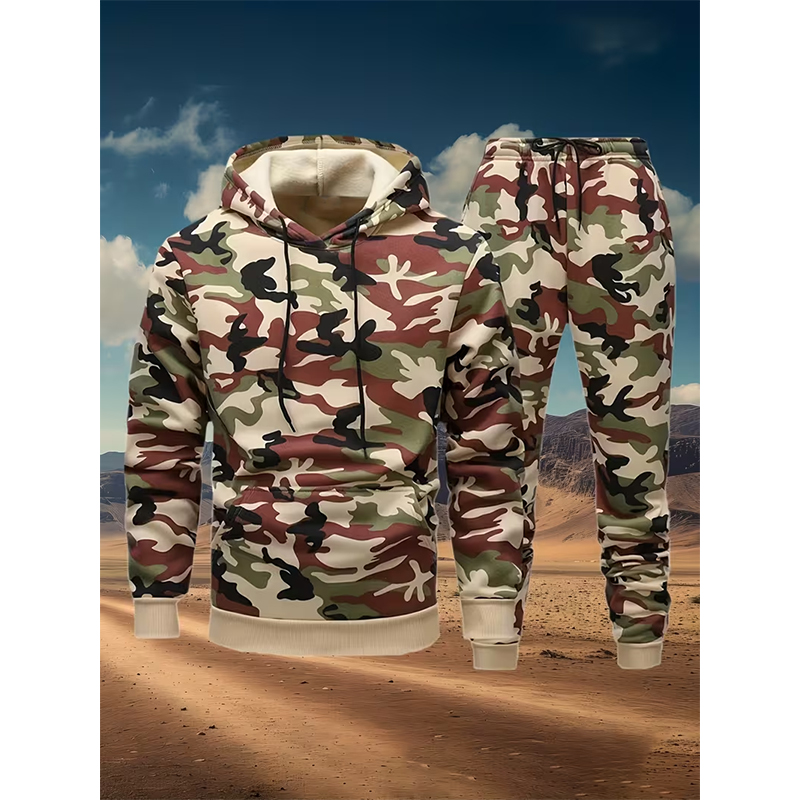 Autumn Camouflage 3D Print Hoo - Winter Clothing Usa recensione e prezzo