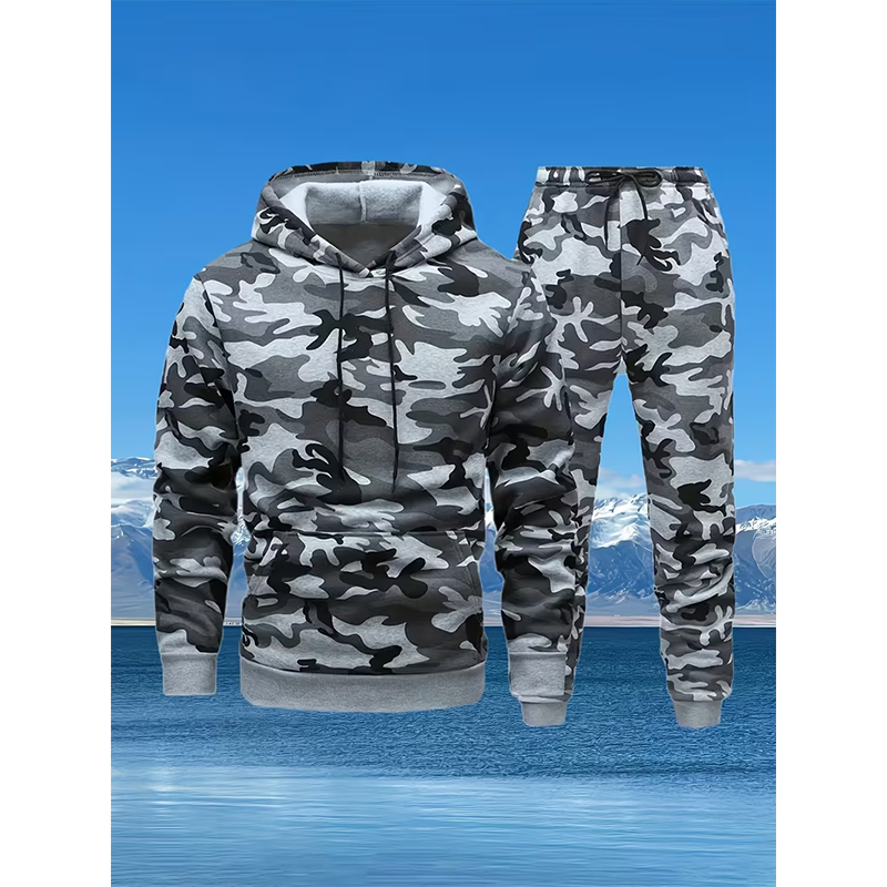 Autumn Camouflage 3D Print Hoo - Winter Clothing Usa recensione e prezzo