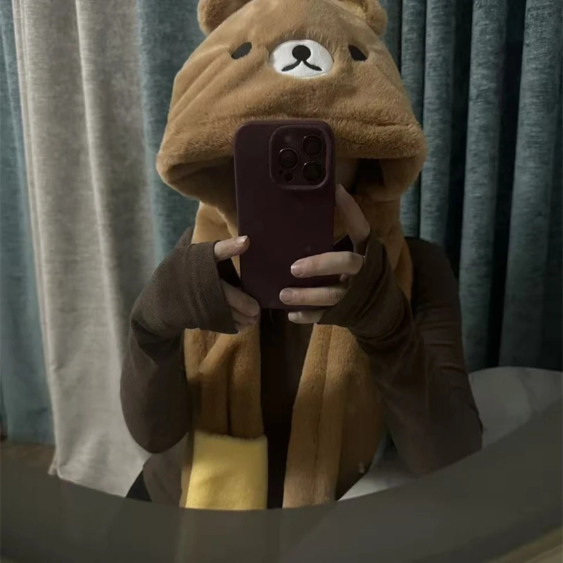 3 In 1 Plush Thick Hooded Hat  - Winter Clothing Accessories recensione e prezzo