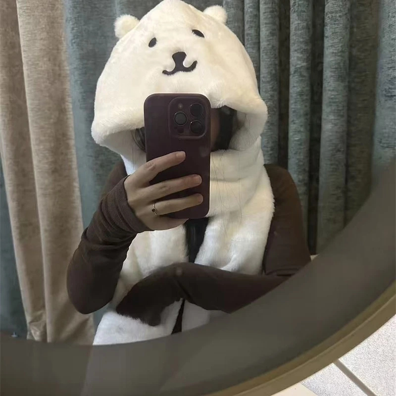 3 In 1 Plush Thick Hooded Hat  - Winter Clothing Accessories recensione e prezzo
