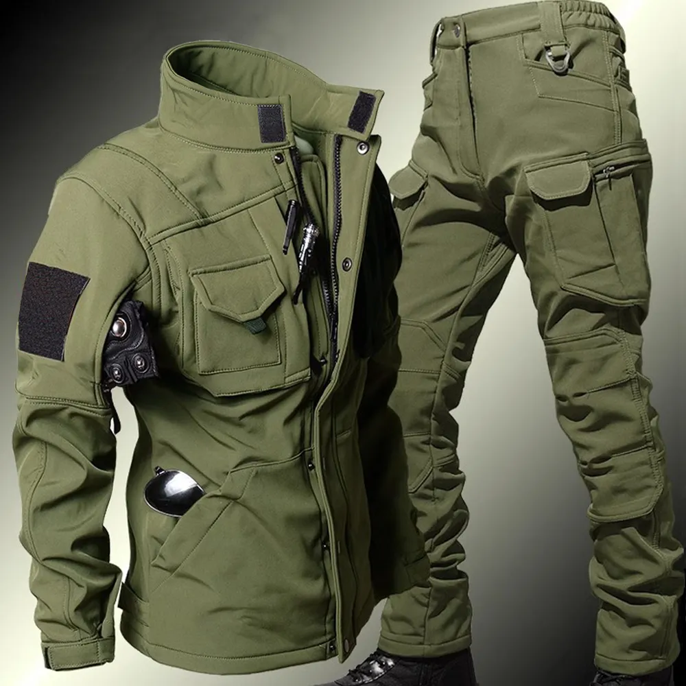 Men's Tactical Sets Winter Sha - Windproof Jacket Softshell recensione e prezzo