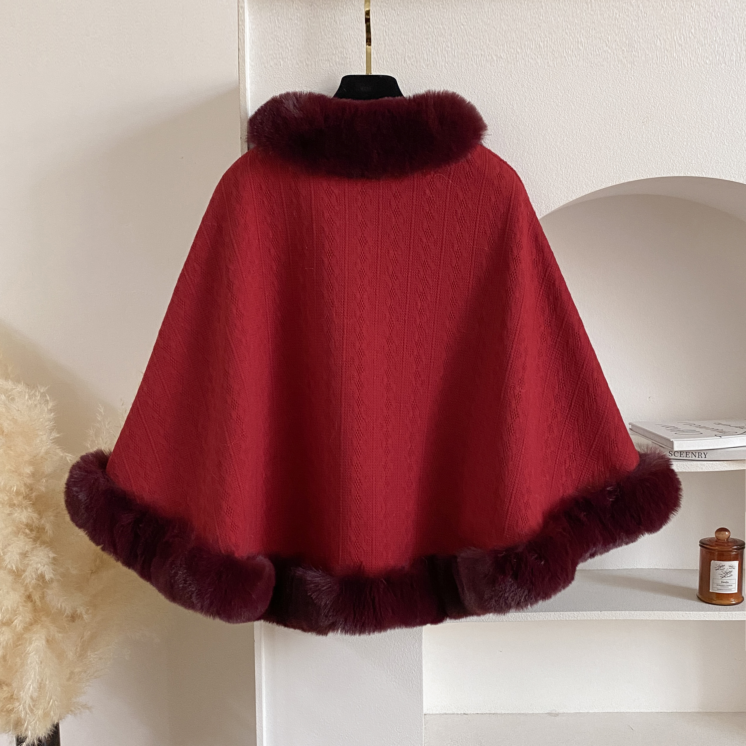 2024 New Winter Solid Poncho T - Winter Clothing For Sale recensione e prezzo