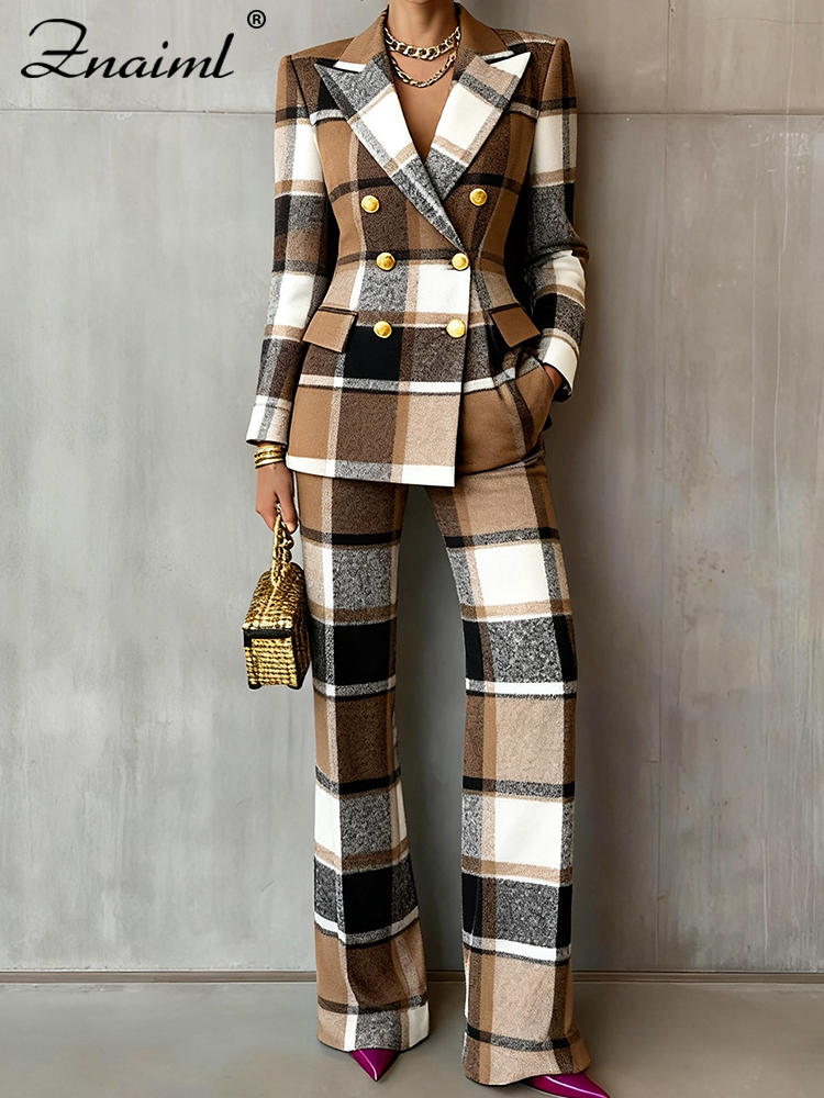 Znaiml Chic Plaid Printed Slim - Winter Clothing For Sale recensione e prezzo
