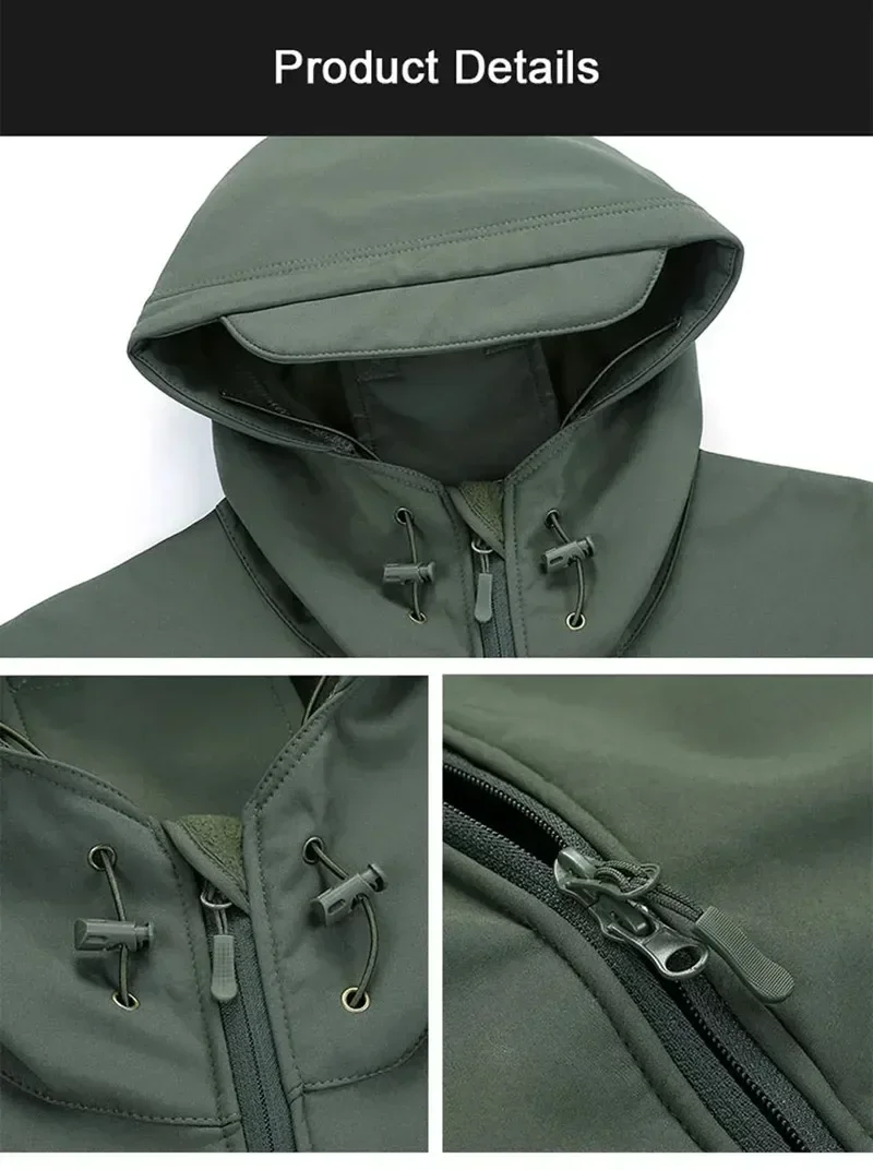 5XL 6XL CP Camouflage Soft She - Windproof Jacket Softshell recensione e prezzo